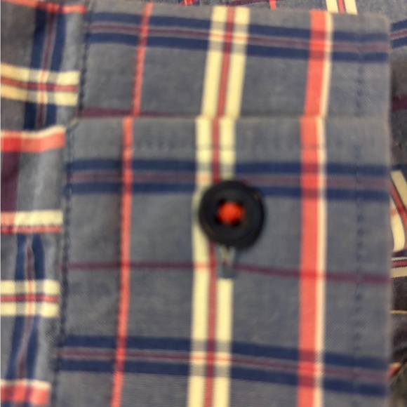 Boss Hugo Boss Men's Check Button-Up Shirt | M | Blue - Picture 7 of 9
